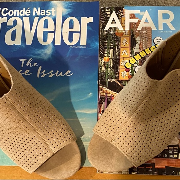 Franco Sarta open toe, mule with block heel. - Picture 12 of 12